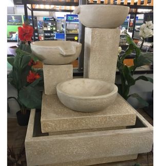 TRIO CASCADING FOUNTAIN - SANDSTONE  - $1595.00